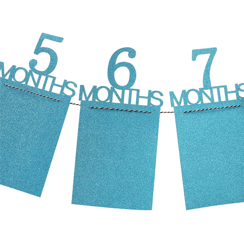Hot Frame Kids Birthday Gift Decorations 1-12 Month baby Photo holder Banner Monthly Photo Frame Wall baby Photo Decor #4d13 (3)