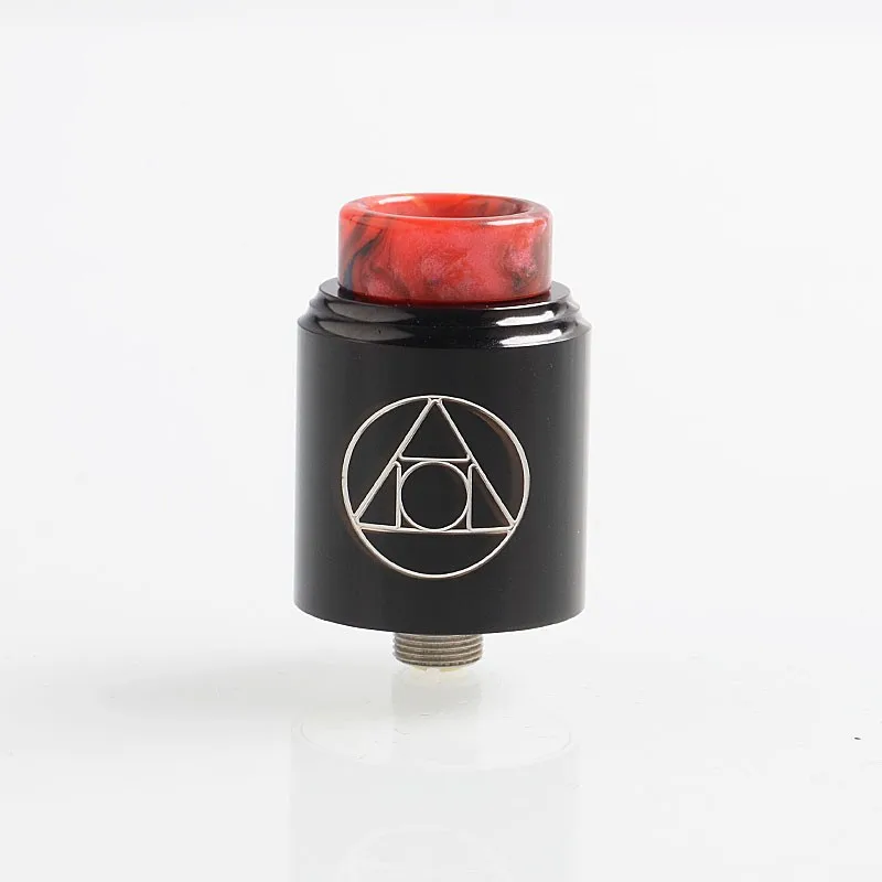 authentic-blitz-hermetic-rda-rebuildable-dripping-atomizer-w-bf-pin-black-stainless-steel-22mm-diameter