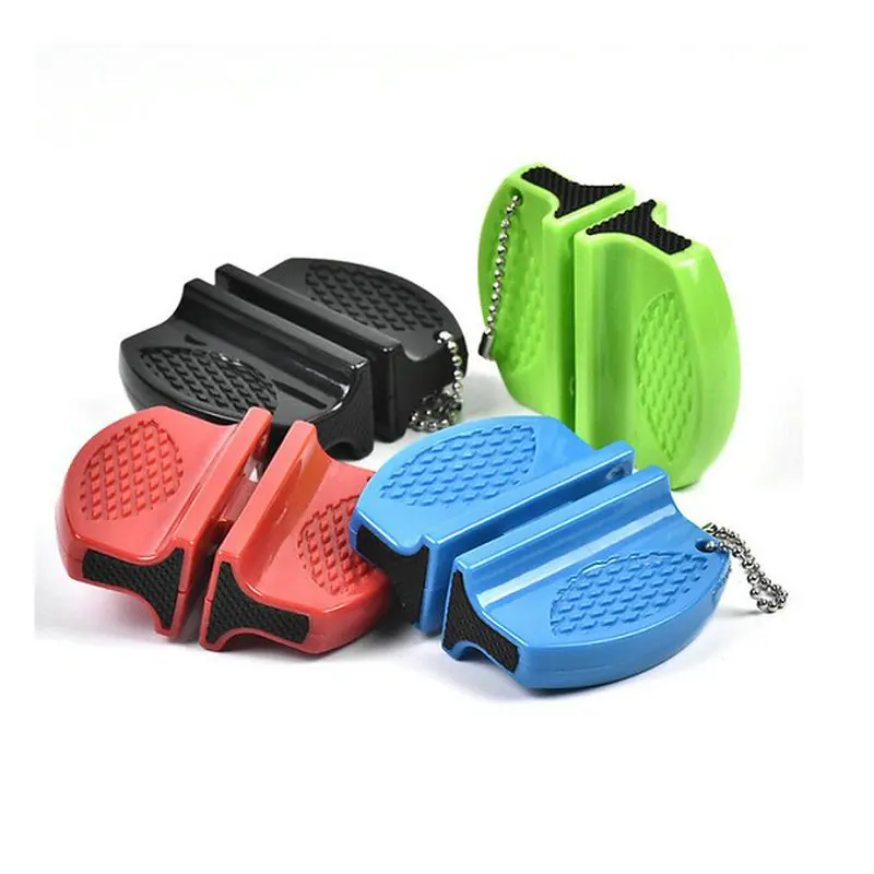 

Portable Two Stages Mini Kitchen knife Sharpening Stone Grinder Camping Pocket Knife Knives Whetstone Sharpener Tools