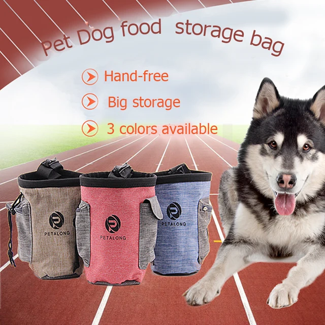 Us 9 34 30 Off Aliexpress Pet Dog Food Storage Bags Portable Pouch Pup Travel Treat Feed Snack Pocket Waist Bag Training Detachable