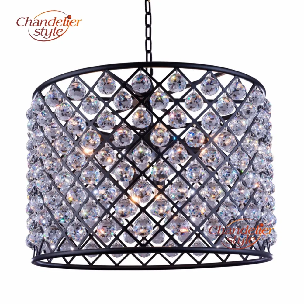 

Vintage Clear Crystal Chandelier Lighting Fixture Modern Cristal Chandeliers Hanging Light for Living Dining Room Decoration