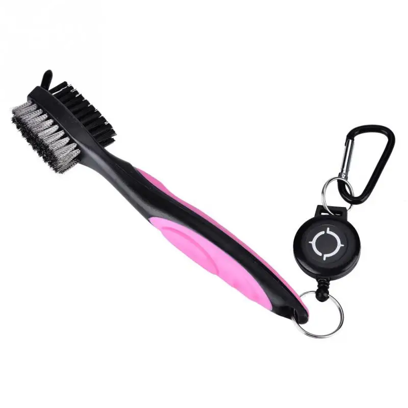 Multipurpose Retractable Golf Club Brush Golf Groove Cleaning Brush 2