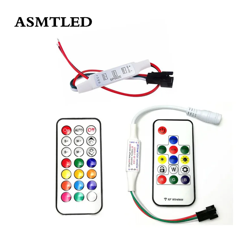 DC 5 в 12 В 24 мини 3key RF 14key 21key Pixel Strip контроллер для WS2812B WS2811 WS2812 SK6812 UCS1903 Lamp|Диммеры| |