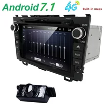 HD Quad Core A9 1.6GHz 1024X600 Android 7.1 Car DVD Player For Honda CRV CR-V 2006-2011 4G WiFi GPS Navigation Stereo Video SD