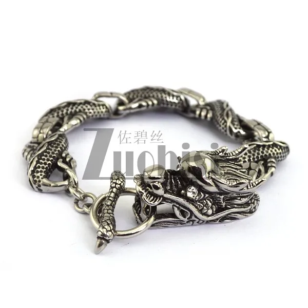 316L Stainless steel Dragon Bracelets with OT Clasp Trendy Jewelry