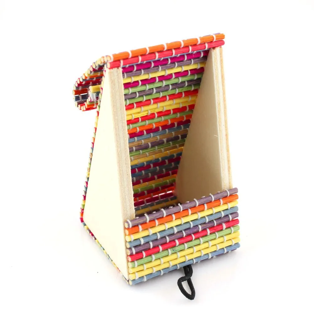 2014 New Design Multicolor rainbow Bamboo gift box jewelry Case vintage High Quality Display Women Boxes Wholesale free shipping Jewelry Packaging