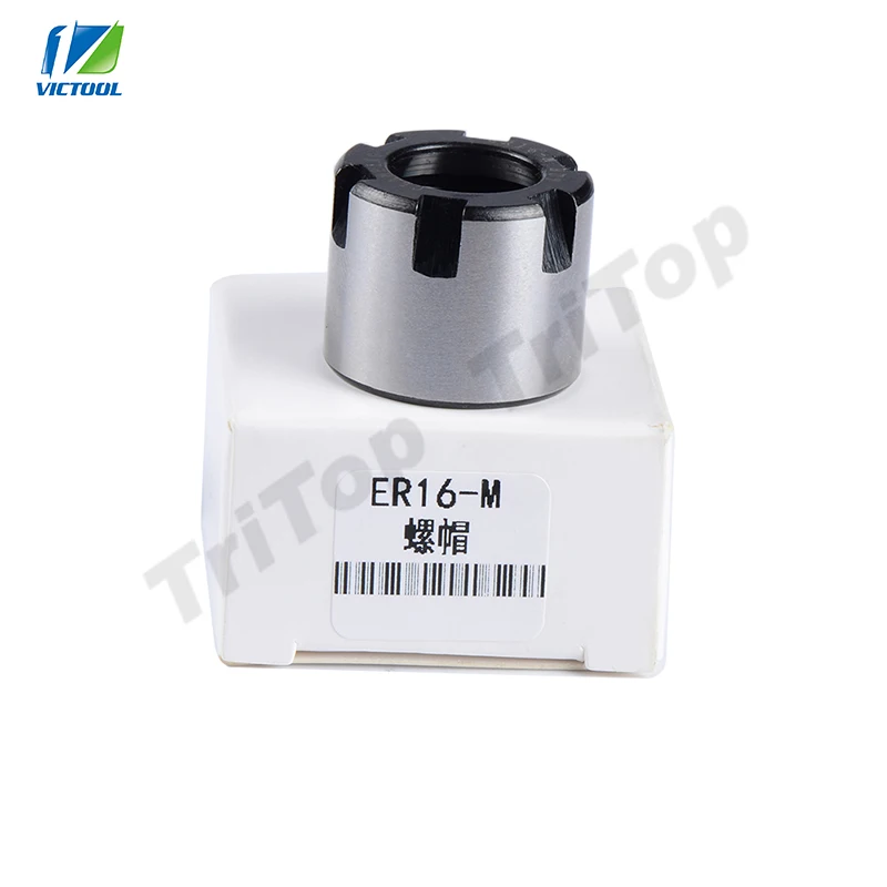 2pcs/lot ER16 ER16-M M type Spring Collet nut High quality for CNC Milling Machine Engraving Lathe Tool