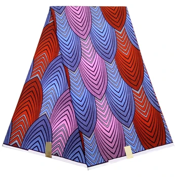 

LBL-122 New African Fabrics Red&Purple Veritable Real Wax African Print Fabric Vintage Retro Craft & Clothing 6yards 100% Cotton