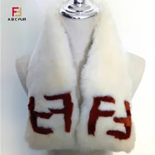 Warm scarf Ms. 2018 Rex Rabbit F letter Neck style fashion trend girl favorite whole skin good hair collar elegant and generous Warm scarf Ms. 2018 Rex Rabbit F letter Neck style fashion trend girl favorite whole skin good hair collar elegant and generous