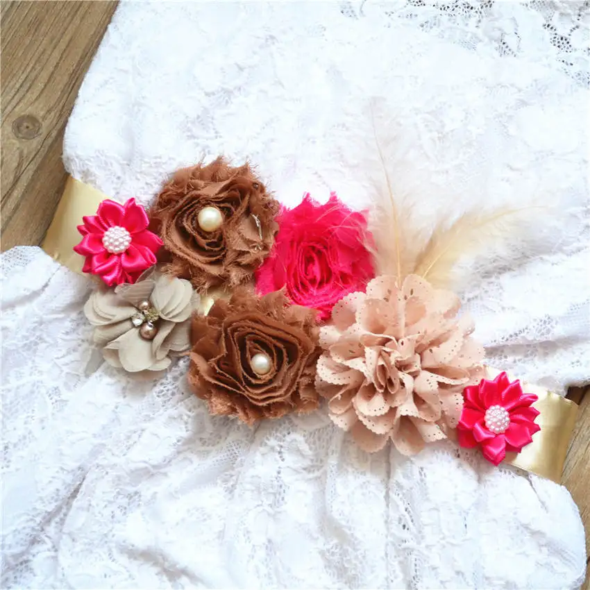 

European And American Hot Brides, Pregnant Women, Flowers, Belts,, And Sweet Flowers. Maternity Belt Belly Band