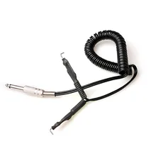 Поставка татуировок 1 шт. 1,5 м черный пружинный стрейч шнур для татуировочной машинки силикон для роторной тату-машины пистолет источник питания боди-арт