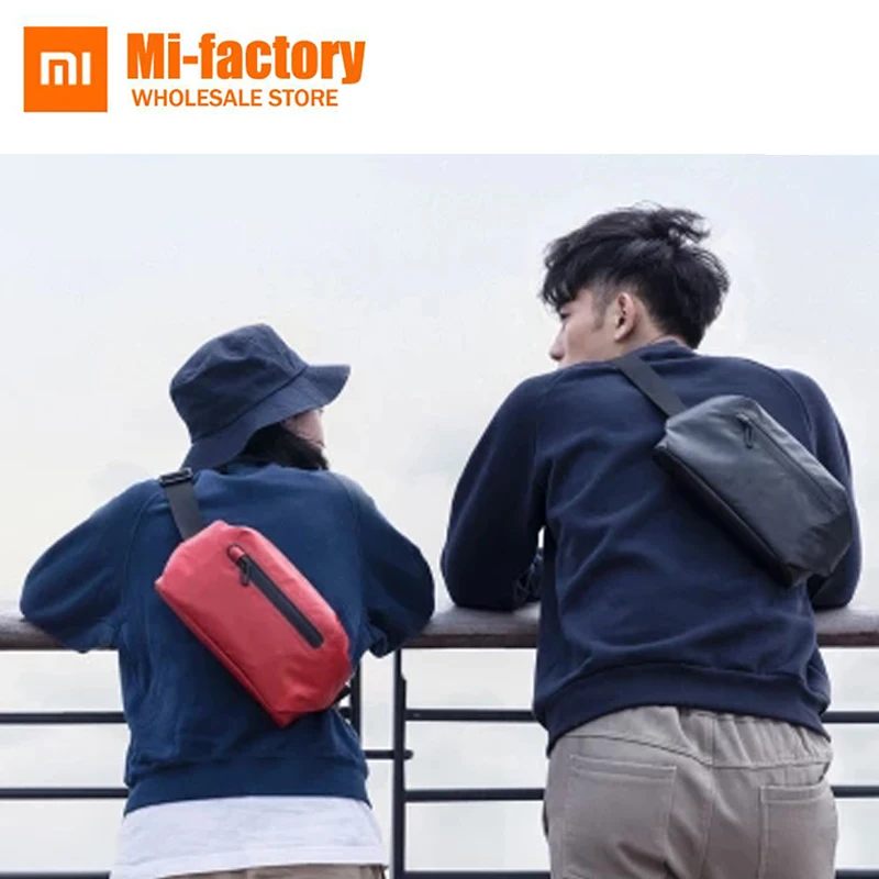 

original Xiaomi 90Fun Waist Bag Fashion function Waist Packs Warning light bar Money Phone Belt bag Pouch waterproof
