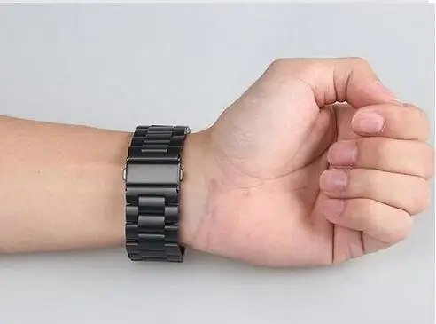 20 мм 22 мм Нержавеющая сталь ссылка браслет для samsung Шестерни S2 S3 Galaxy Watch Active 42 мм 46 мм ремешок для Huami huawei часы gt