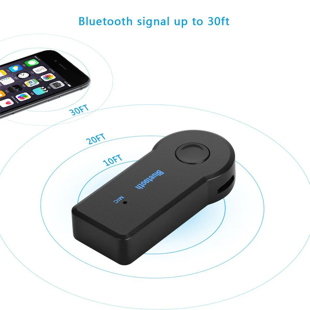Rovtop Mini 3,5 мм разъем AUX аудио MP3 музыка Bluetooth приемник автомобильный комплект Беспроводной Громкая Связь Динамик Наушники Адаптер для iPhone Z2