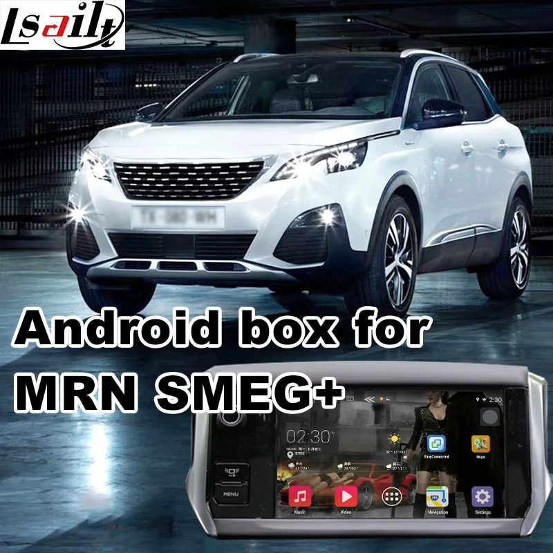 Android 6.0 GPS navigation box for Peugeot 3008 5008 2017 later Blue i