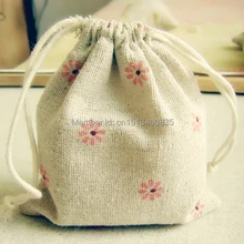 100 шт/партия CBRL джутовые сумки, Холщовый мешочек, льняной мешочек для туалетных принадлежностей/мобильных устройств, различные цвета, размер на заказ