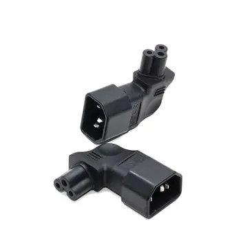 

IEC 320 C14 male to C5 micky vertical left angle Power adapter AC PLUG CONVERTER ,2pcs
