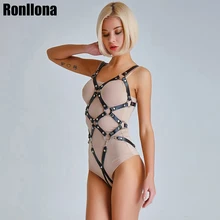 Кожаные подвязки для женщин, нижнее белье, колье для шеи, воротник для флирта, ремни для связывания, ремни для тела, Эротические Сексуальные вечерние