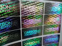 Customize Hologram stickers- sliver color material- counterfeit -one time use sticker printing