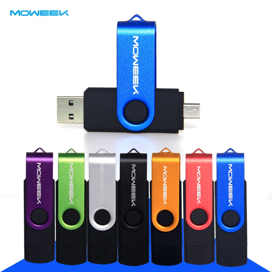 Moweek M33 Мода 2016 года металла OTG USB 2.0 cle 4/8/16/32/64 ГБ flash drive полный Ёмкость флешки usb memory