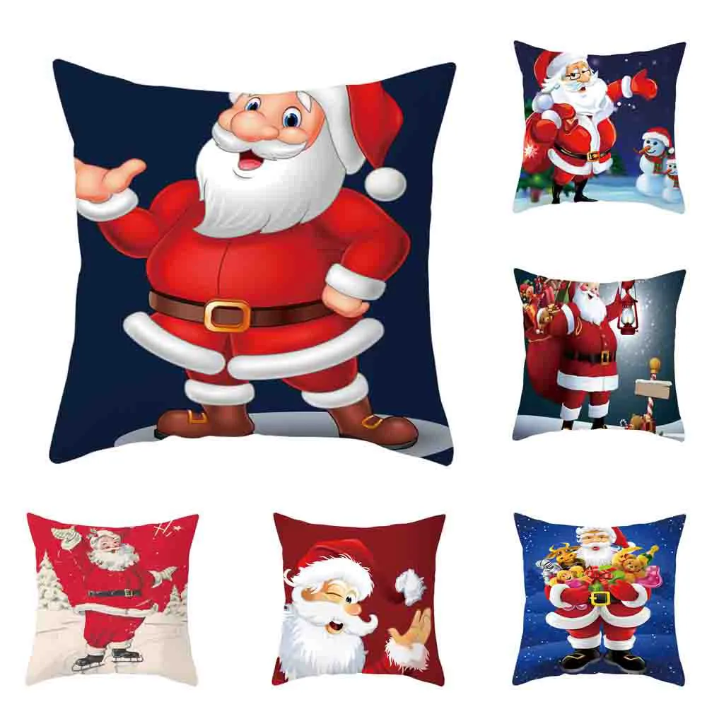 

Merry Christmas Super Soft Square Throw Pillow Pillow Cover 45x45cm Home