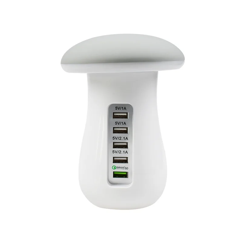 Evewher новый красивый инновационный QC3.0 Быстрая зарядка 5 USB 2.1A многопортовое
