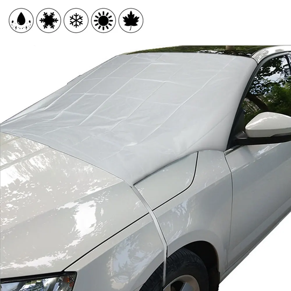 

Upgrade Car Frost Windshield Cover Magnetic Storage Snow Cover Ice Shield Design Sunscreen Dust Scratch All Weather Protection