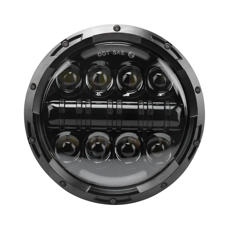 Передняя светодиодная фара 7 дюймов для Jeep CJ/Wrangler JK/Harley H4 H13| |