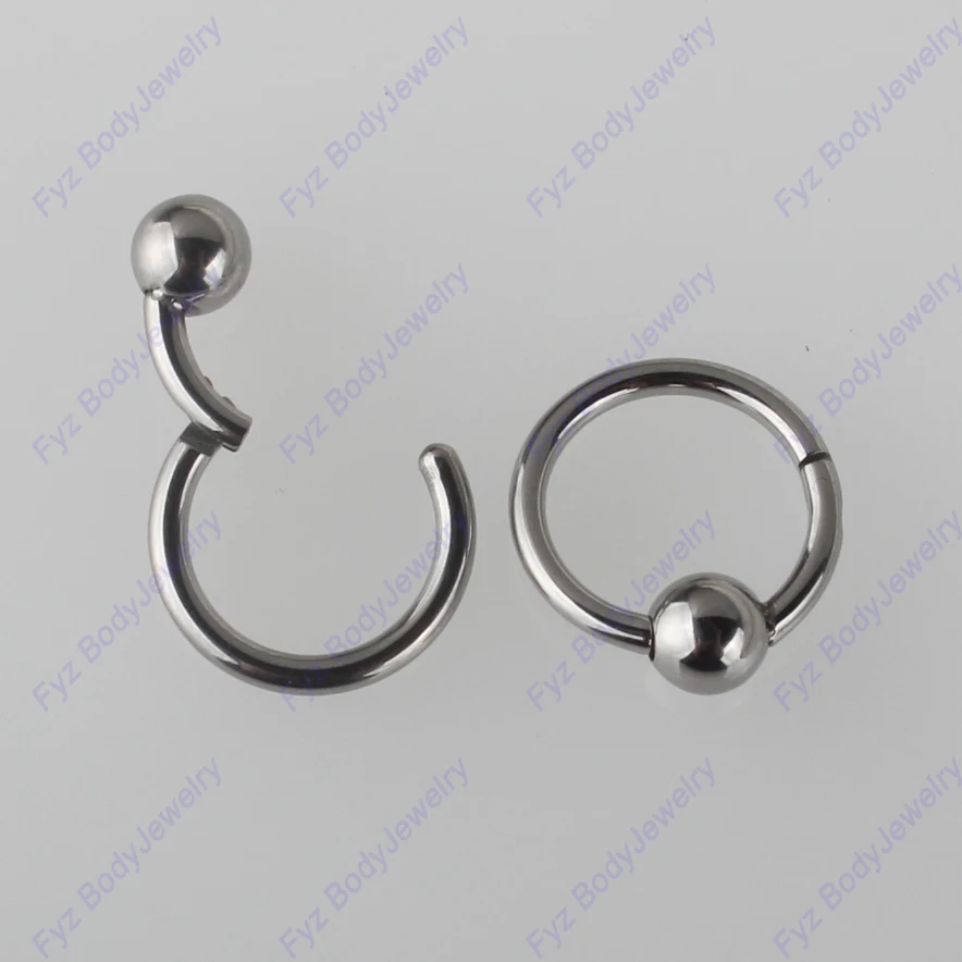 

G23 Titanium Nipple Ring Segment Nose Ring 16g Nipple Clicker Ear Cartilage Tragus Helix Stud Lip Piercing Body Jewelry