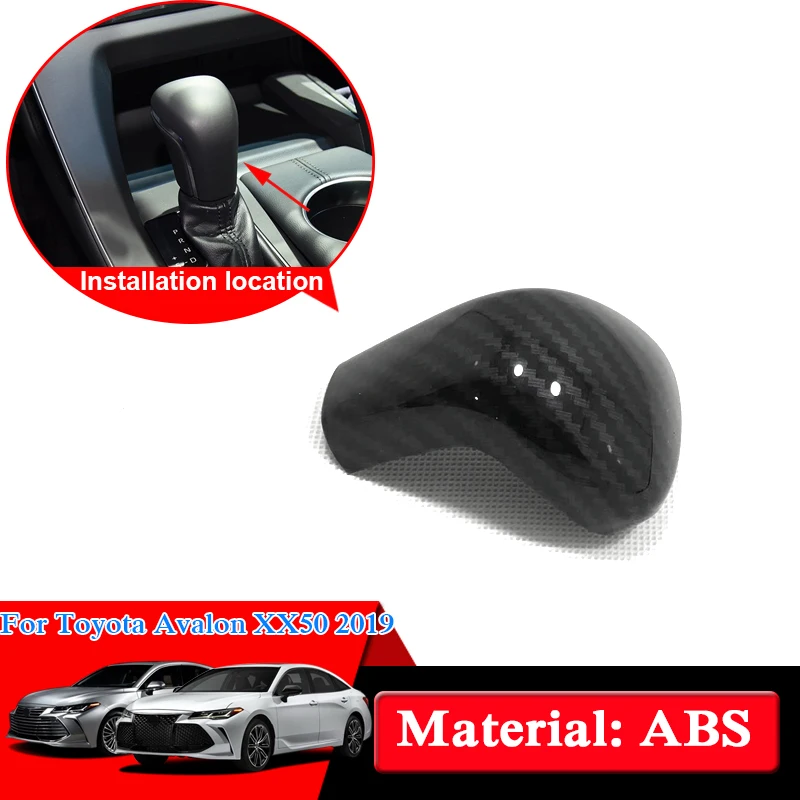 

Car-styling For Toyota Avalon XX50 2019 ABS Chrome Gear shift knob Covers Internal Decorations Cover Auto Stickers Accessories