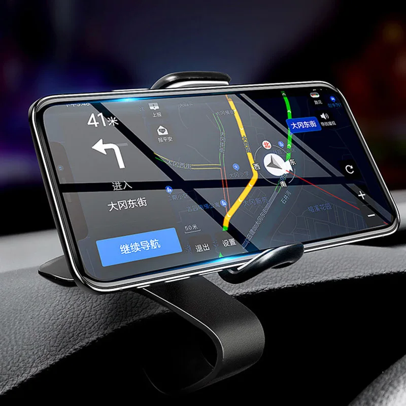 Автомобильный регулируемый держатель HUD для мобильного телефона, подставка для мобильного телефона, кронштейн, крепление, подставка, зажим