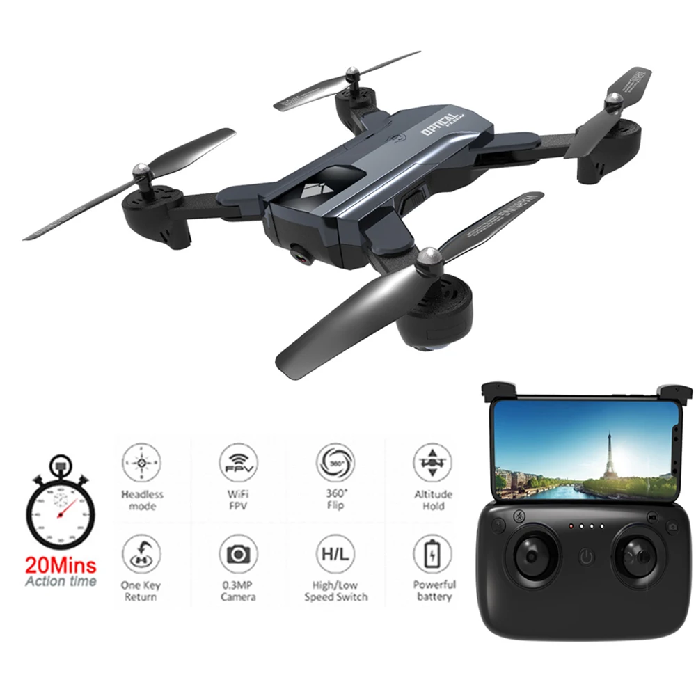 Wi Fi FPV камера Drone GPS F196 X192 20 минут долгий полет оптический поток Дроны с HD камерой RC