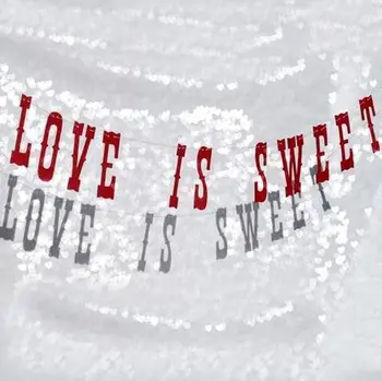 

3set/lot Most Creative &Popular Party Photo Props "Love Is Sweet" White/ Black/ Kraft/ Red
