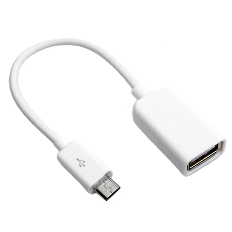 EGRINCY Micro USB OTG кабель передачи данных Мужской Micro USB на женский USB адаптер для samsung Android смартфоны HTC планшеты с OTG - Цвет: Белый