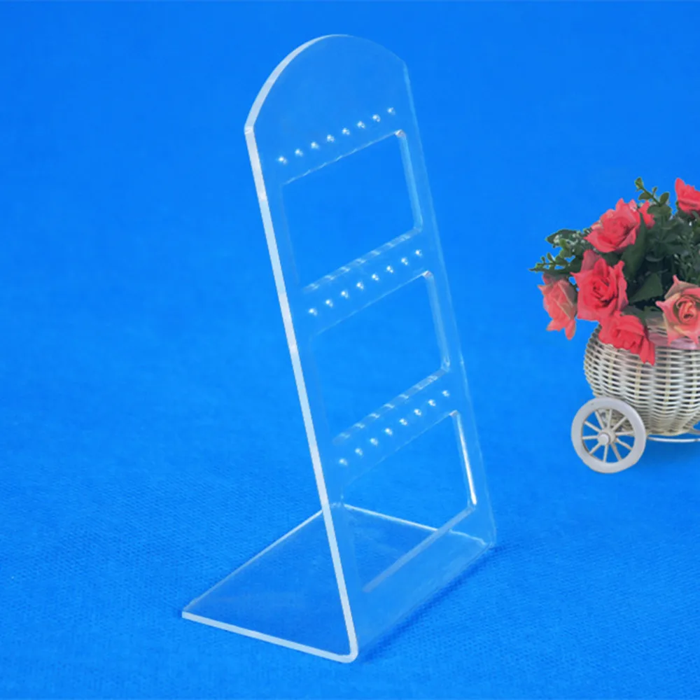 24 Holes Earring Jewelry Show Plastic Display Rack Stand Organizer Holder Jewelry Packaging