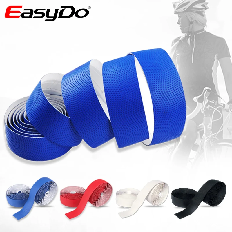

EasyDo Road Bikes Bicycle Handlebar Tape Bartape Non-slip Soft EVA Sponge Leather Textured Tape Bicycle Accessories ED0654