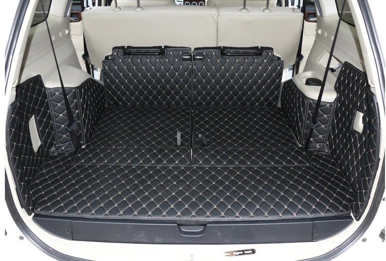 

High quality! Special car trunk mats for Mitsubishi Pajero Sport 7 seats 2015-2008 boot carpets cargo liner cover,Free shipping