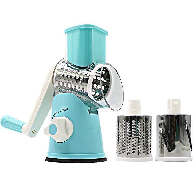 

Multi-functional Slicer Vegetable Cutter Manual Potato Carrot Slicer Cheese Grater Stainless Steel Blades Kitchen Tool