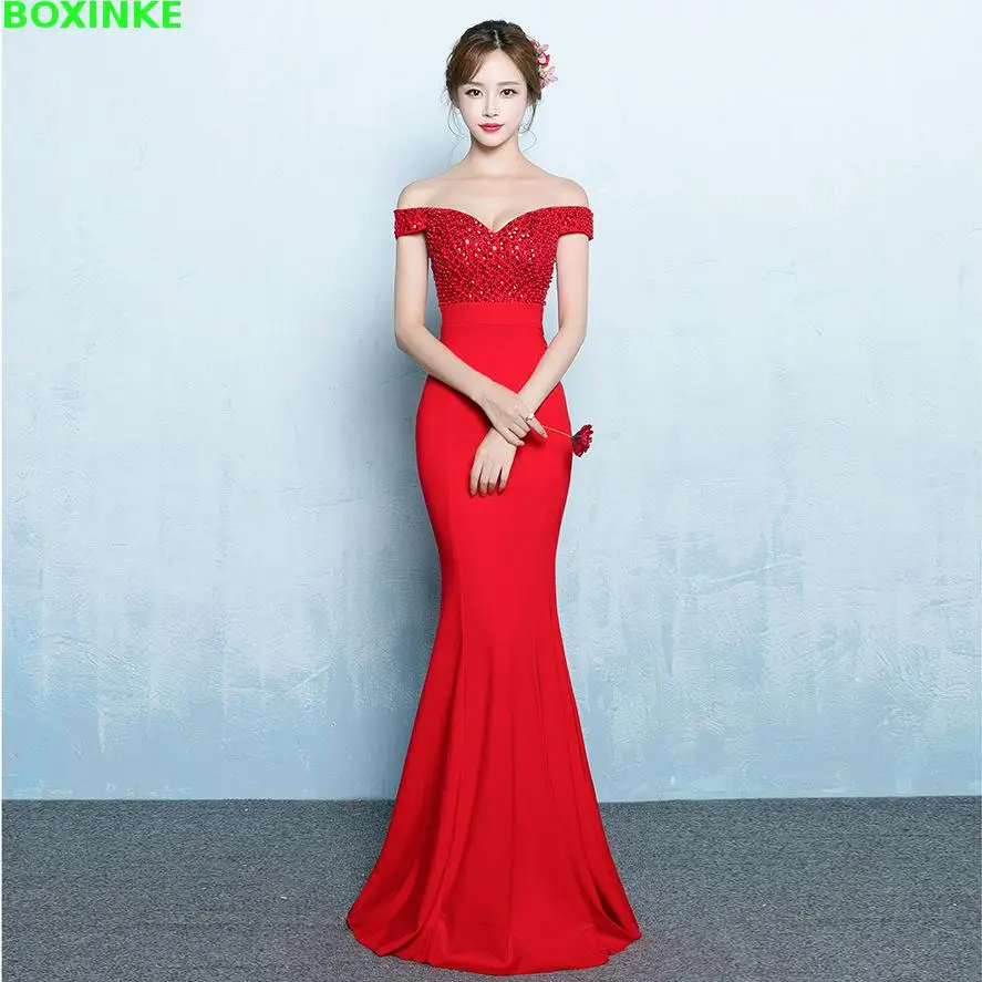 2019 Polyester Vadim Lanon Slash Hals Frezen Vestidos De Fiesta Nieuwe Lichaam, Lange Jurk, Stage Walk Show, model Vissenstaart Jurk 2019 Polyester Vadim Lanon Slash Hals Frezen Vestidos De Fiesta Nieuwe Lichaam, Lange Jurk, Stage Walk Show, model Vissenstaart Jurk