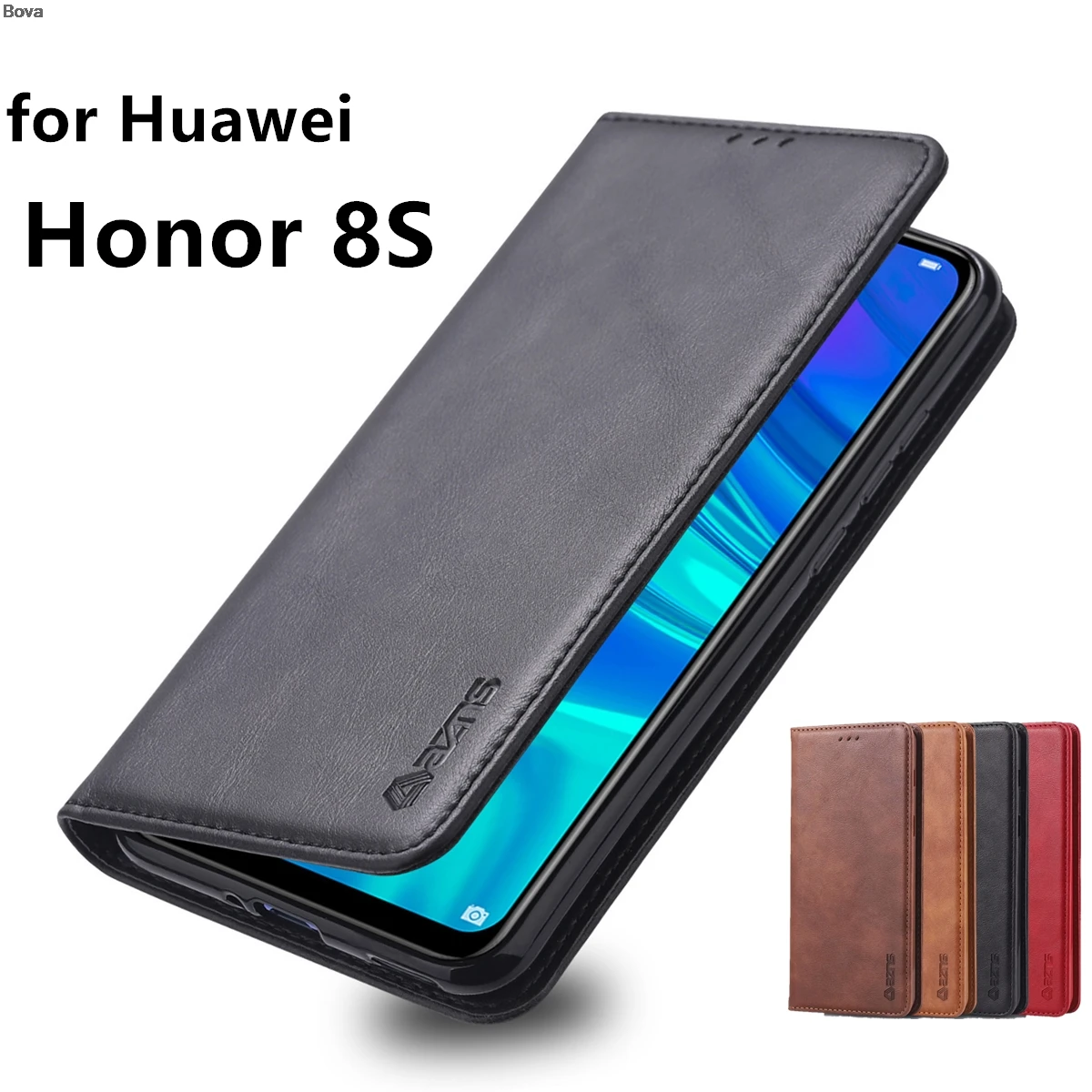 Чехол из искусственной кожи в стиле ретро для Huawei Honor 8S магнитный чехол кошелек