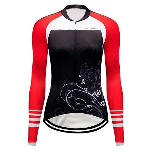 Женская зимняя гоночная велосипедная одежда из теплого флиса для велоспорта, комплект одежды для шоссейного велосипеда, женская униформа - Цвет: Jersey 3
