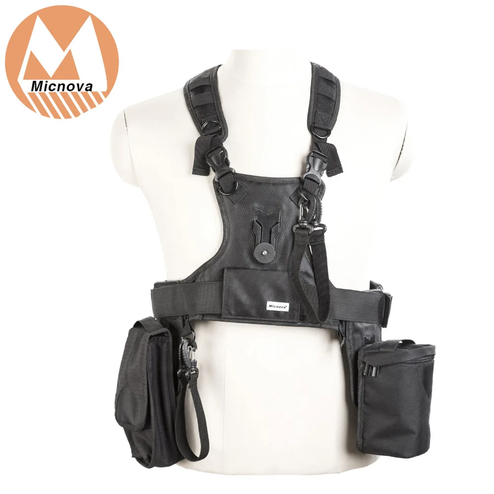 

Micnova MQ-MSP07 Carrier III Multi Camera Carrier Photographer Vest with Triple Side Holster Strap for Canon Nikon DSLR Camera