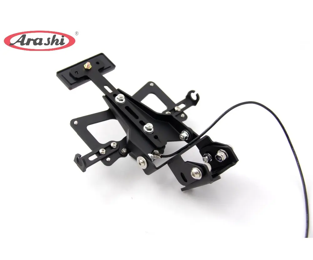 Держатель рамы номерного знака Arashi для Yamaha MT09 MT 09 FZ-09 FZ 09 14-16 заднее опрятное крыло с светодиодный светильник для бега