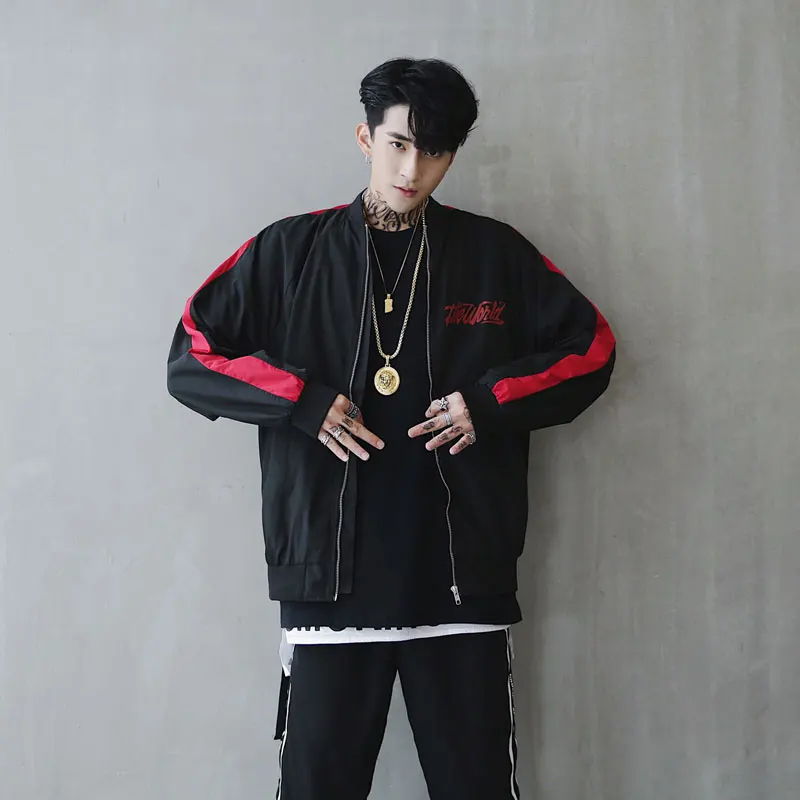 Bomber Jacket Men Pilot Printed Streetwear  (8)