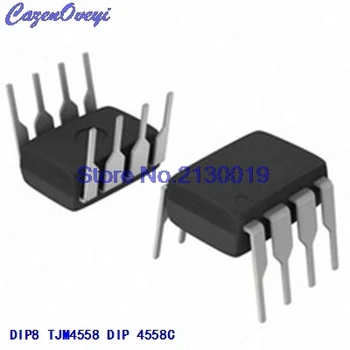 

10pcs/lot TJM4558CN TJM4558C TJM4558 RC4558P JRC4558D RC4558 PJ4558 UTC4558 LM4558N 4558C DIP-8 In Stock