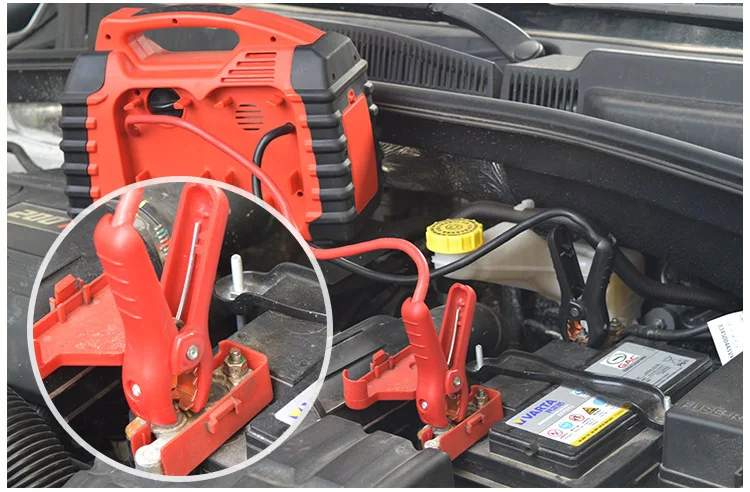 Портативный Источники питания стартер скачка автомобиля Bulit в Мощность Инвертор 150 фунтов/кв. дюйм воздушный компрессор 12V автомобиль стартер