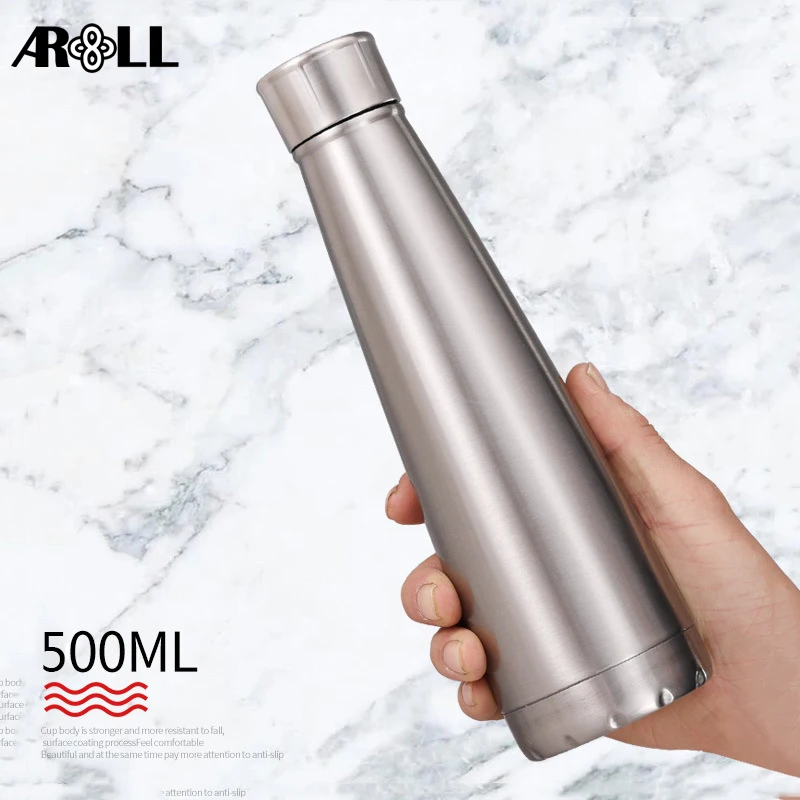 New Stainless Steel Vacuum Flask Thermos Bottles Double Wall 500ml
