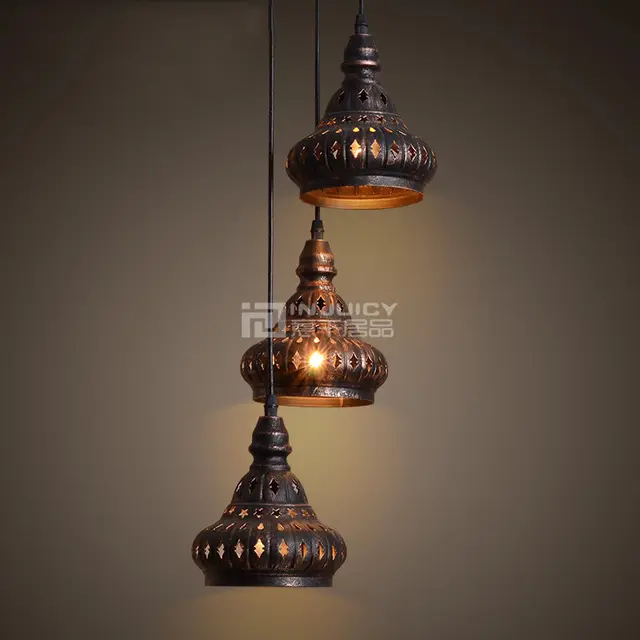 Loft India Vintage Edison Pendant Lamp Antique Hollow Loft India Vintage Edison Pendant Lamp Antique Hollow Metal Chandeliers Bar Cafe Dining Room Restaurant Droplighting In Lights From