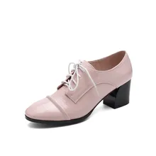 PQECFS/большие размеры 33-43; высокое качество; коллекция года; сезон весна-осень; Модные Женские однотонные оксфорды; 3 цвета