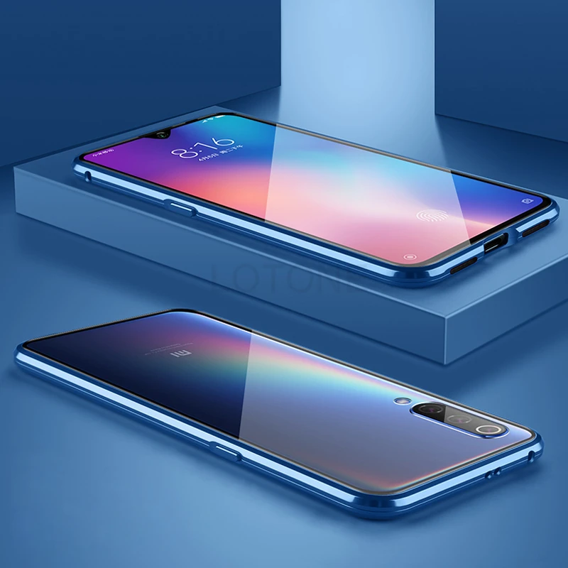 Роскошный 360 полный корпус защитный чехол для Xiaomi mi 9 mi 9 телефон магнитный металлический бампер и Передняя Задняя стеклянная крышка Xiao mi 9 чехол s